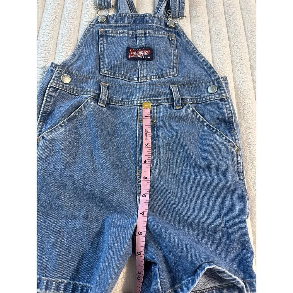 Vintage Old Navy Baby Denim Overalls Shortalls 4T Blue Jeans family Photo Retro